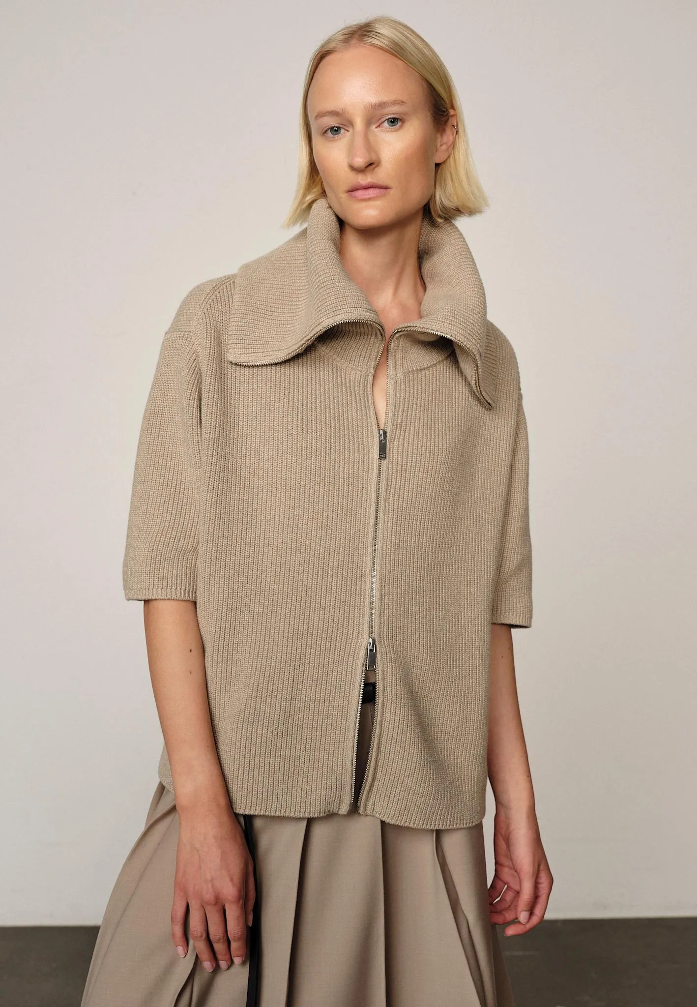 Adanne Knit Cardigan - Croissant sold by Birgitte Herskind