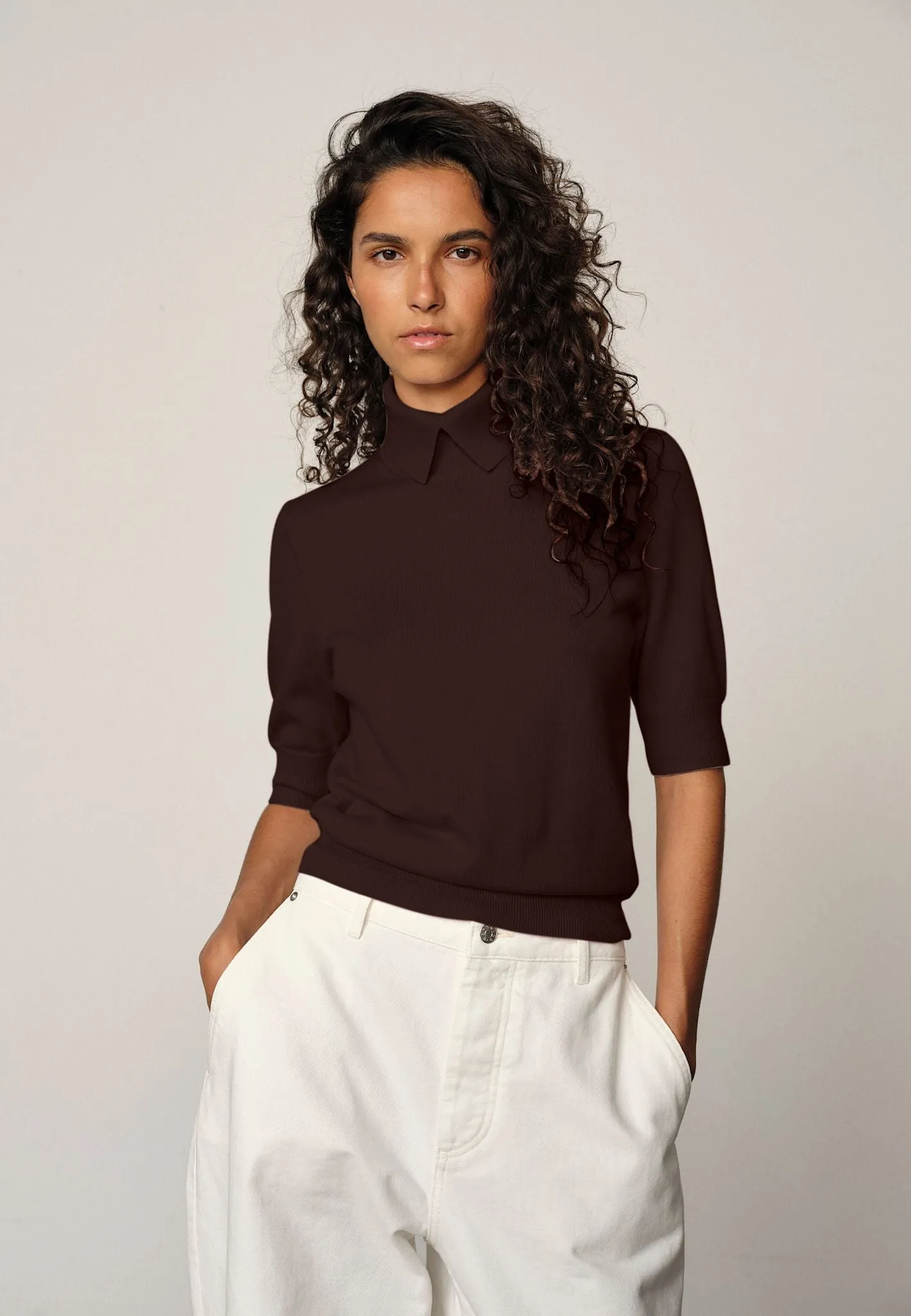 Perry Knit Blouse - Mahogany sold by Birgitte Herskind product image thumbnail 2