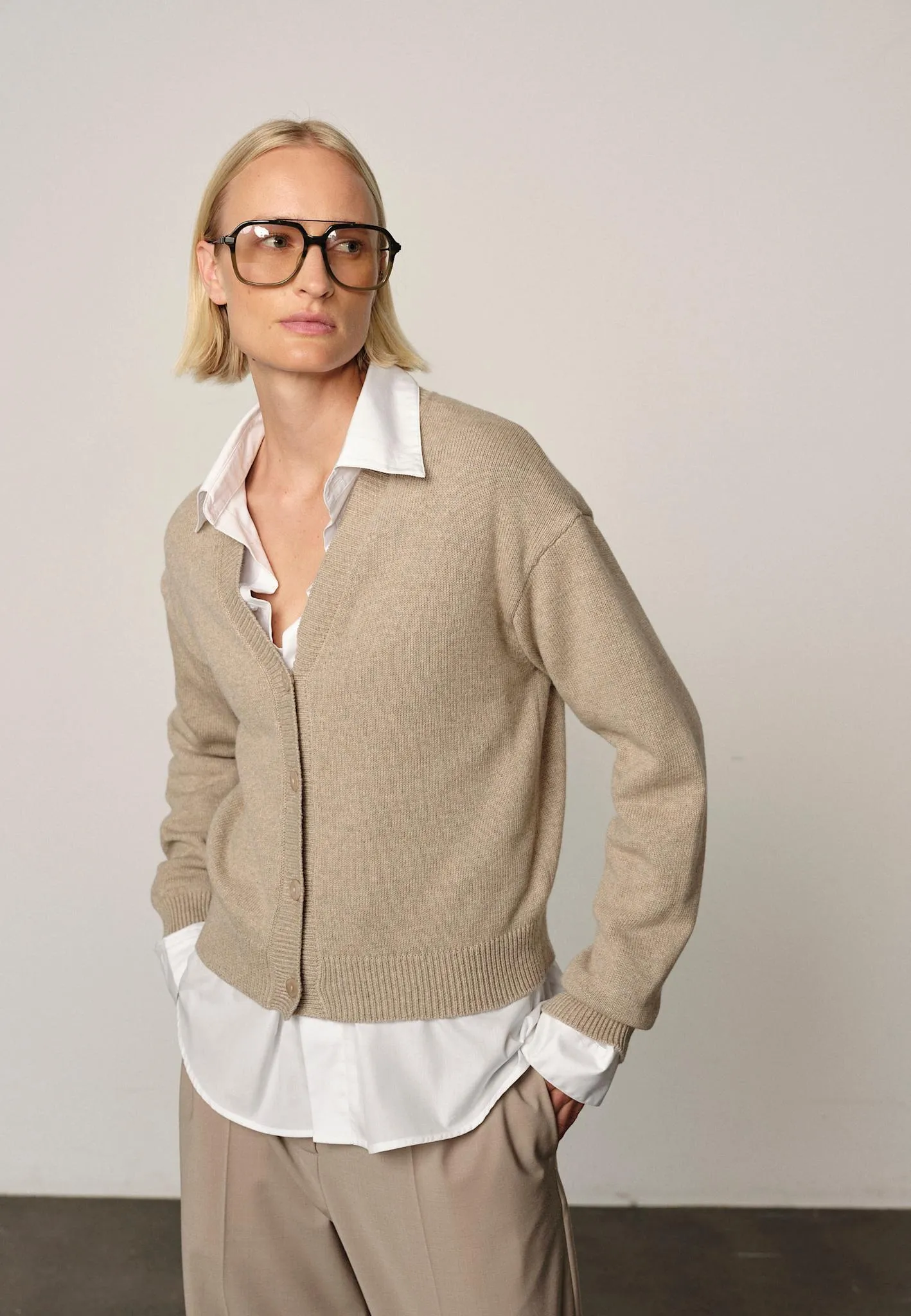 Bianca Knit Cardigan - Croissant sold by Birgitte Herskind