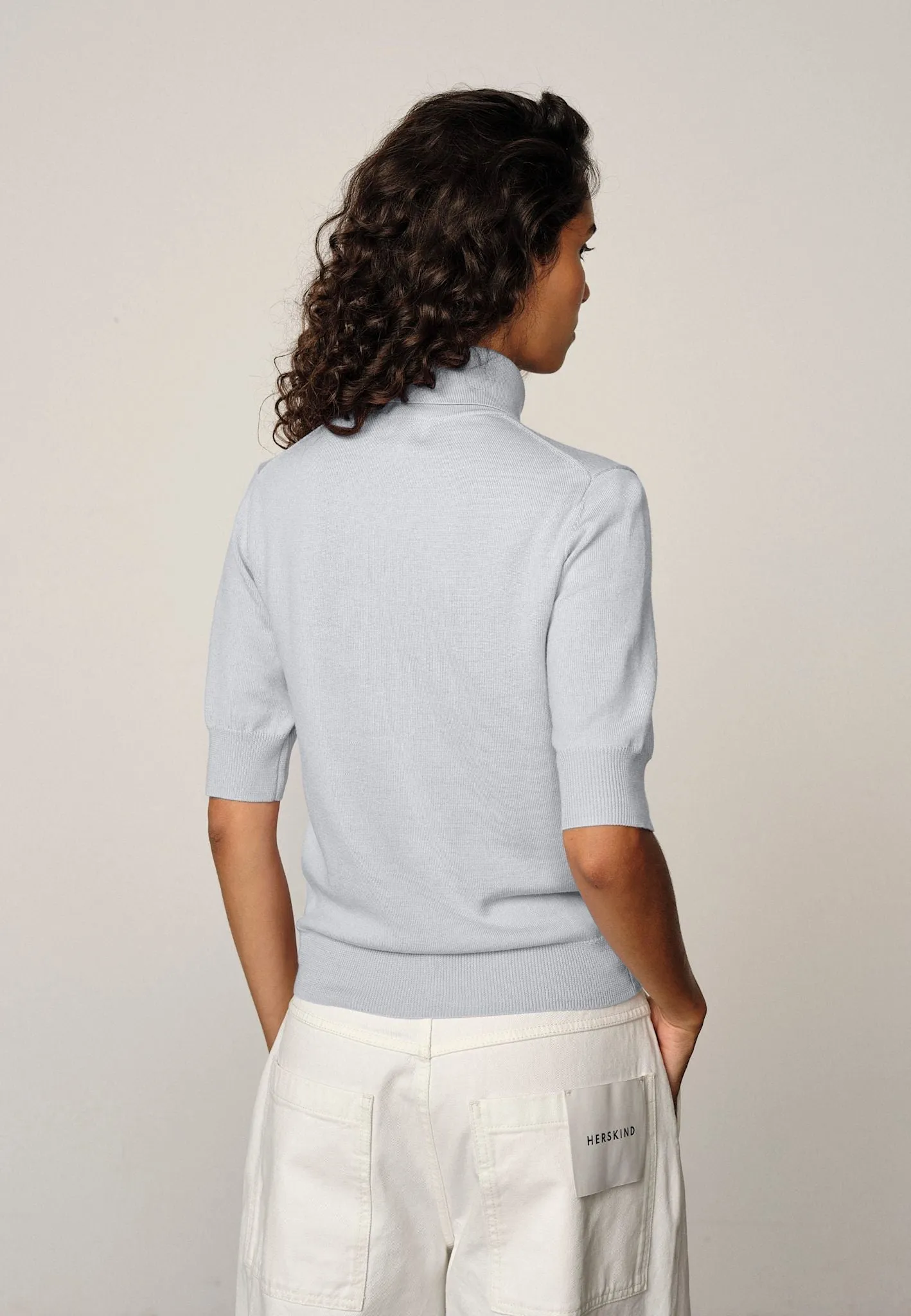 Perry Knit Blouse - Pale Light Blue sold by Birgitte Herskind product image thumbnail 4