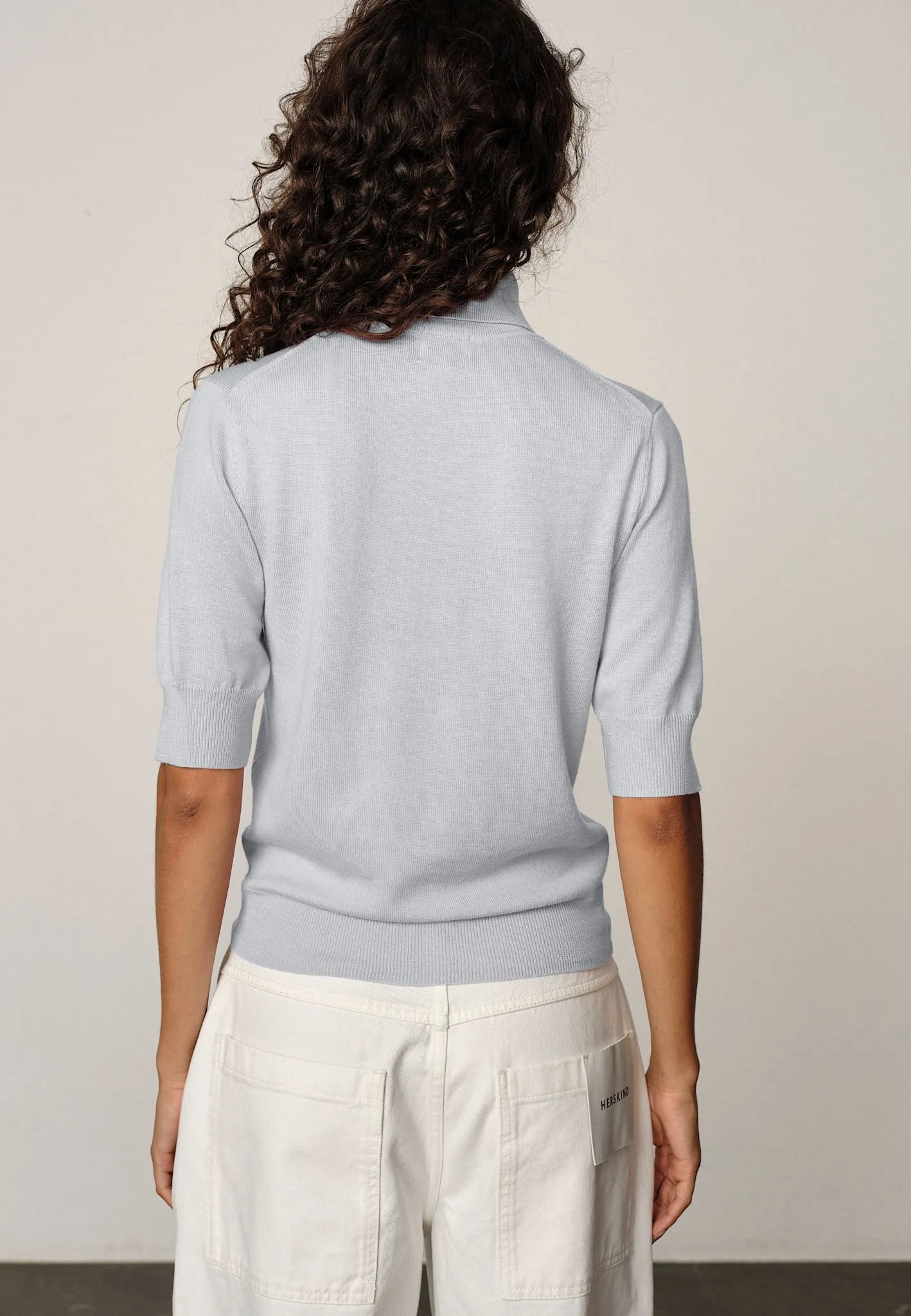 Perry Knit Blouse - Pale Light Blue sold by Birgitte Herskind product image thumbnail 5