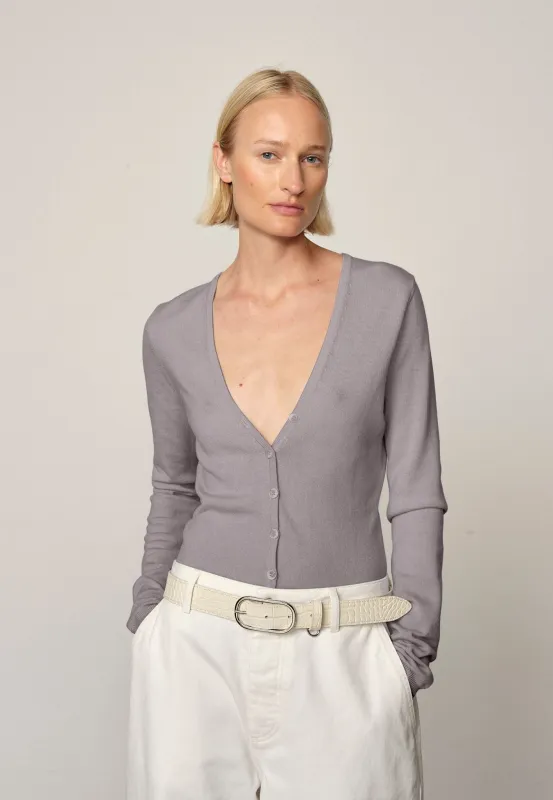 Gigi Knit Bodystocking - Ligth Grey sold by Birgitte Herskind