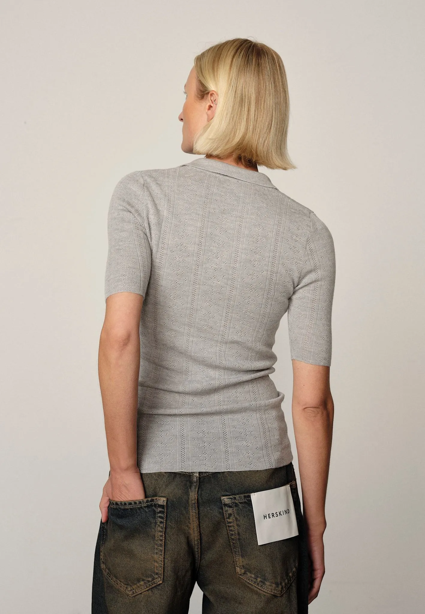 Cyenna Knit Blouse - Grey Melange sold by Birgitte Herskind product image thumbnail 4