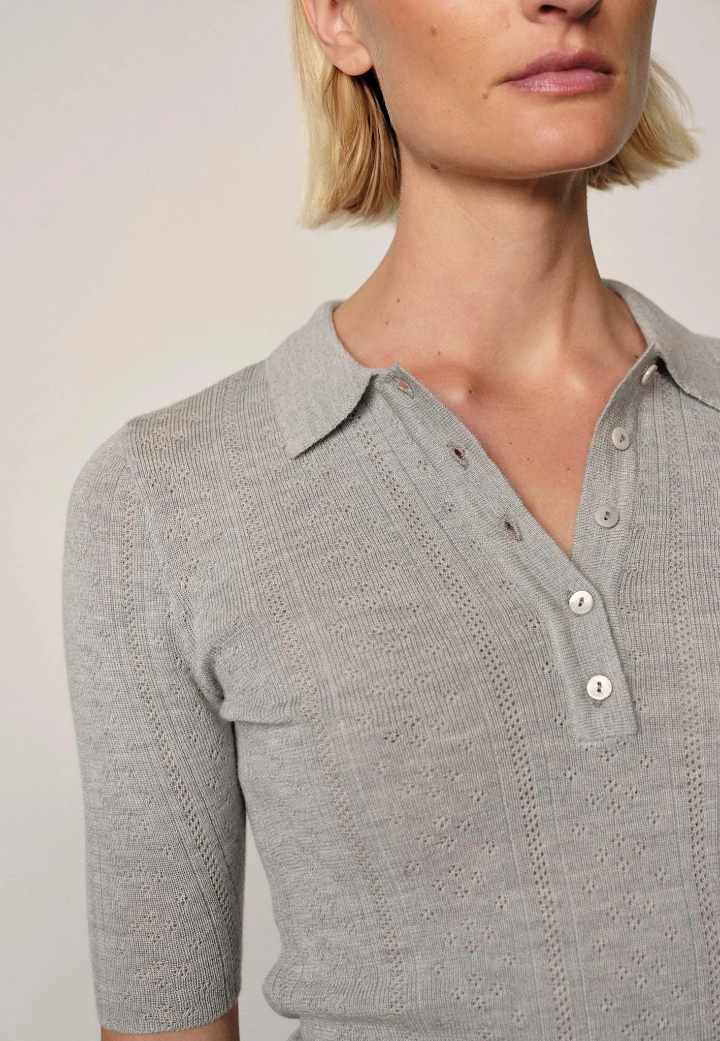 Cyenna Knit Blouse - Grey Melange sold by Birgitte Herskind product image thumbnail 3