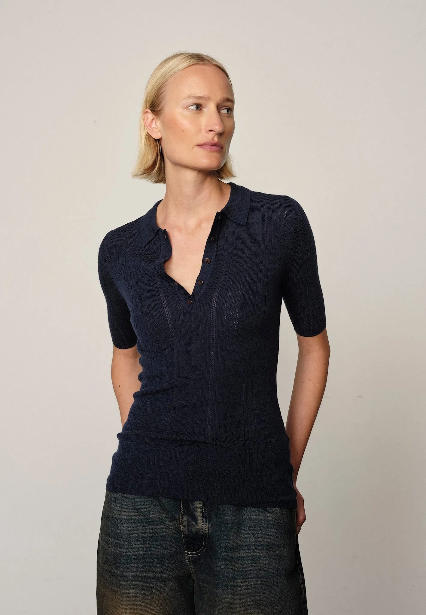 Cyenna Knit Blouse - Navy sold by Birgitte Herskind product image thumbnail 5