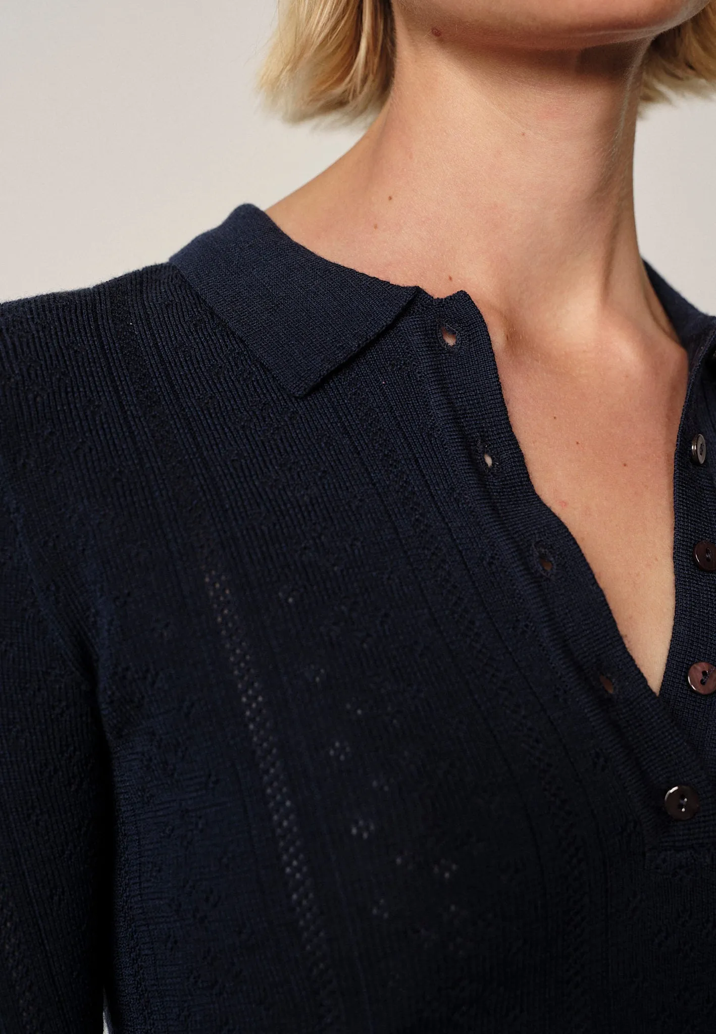 Cyenna Knit Blouse - Navy sold by Birgitte Herskind product image thumbnail 3