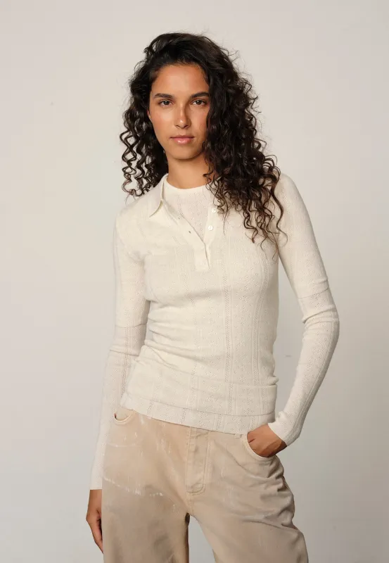 Cyenna Knit Blouse - Off White sold by Birgitte Herskind