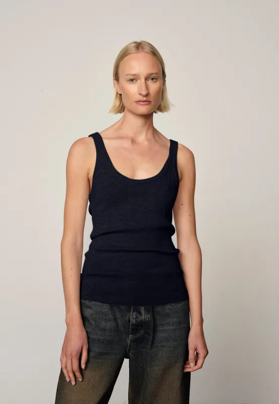 Hedra Knit Top - Navy sold by Birgitte Herskind