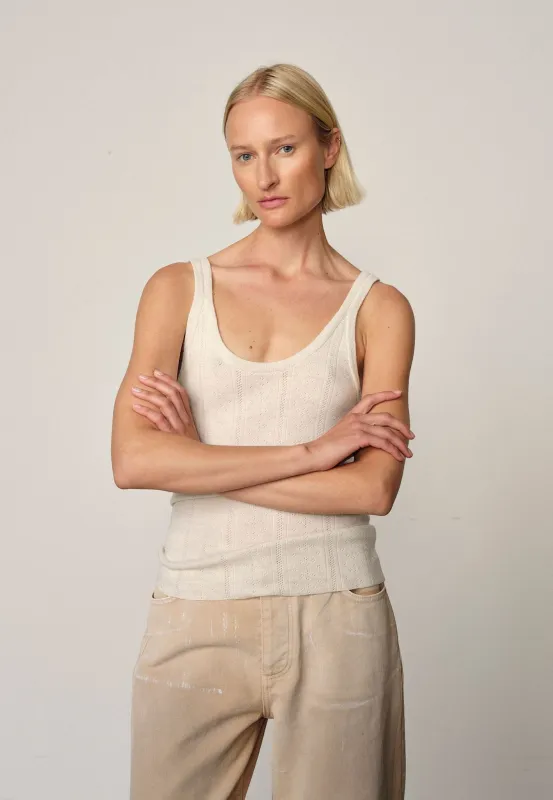 Hedra Knit Top - Off White sold by Birgitte Herskind