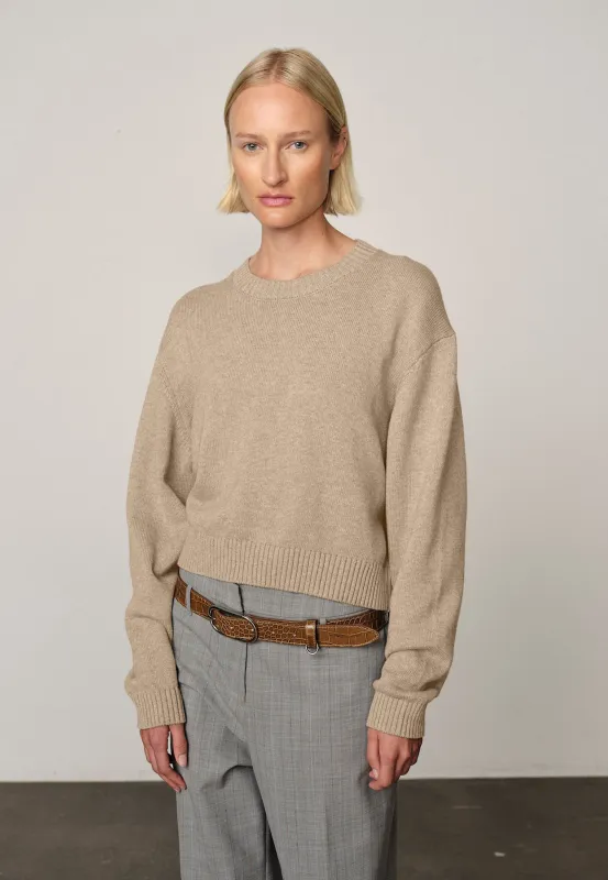 Jim Knit Blouse - Croissant sold by Birgitte Herskind