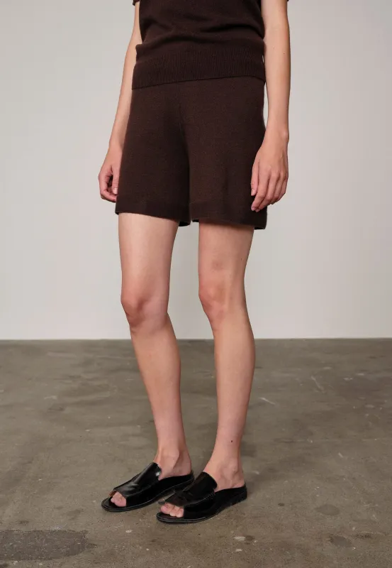 Bogart Knit Shorts - Java Brown sold by Birgitte Herskind