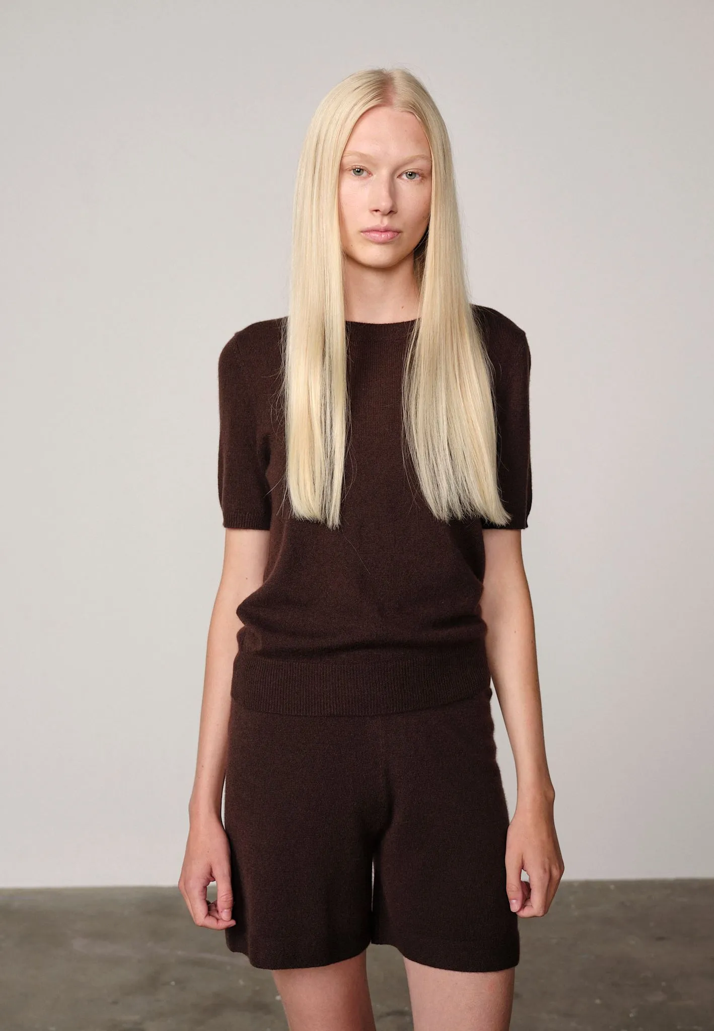 Thora Knit T-shirt - Java Brown sold by Birgitte Herskind
