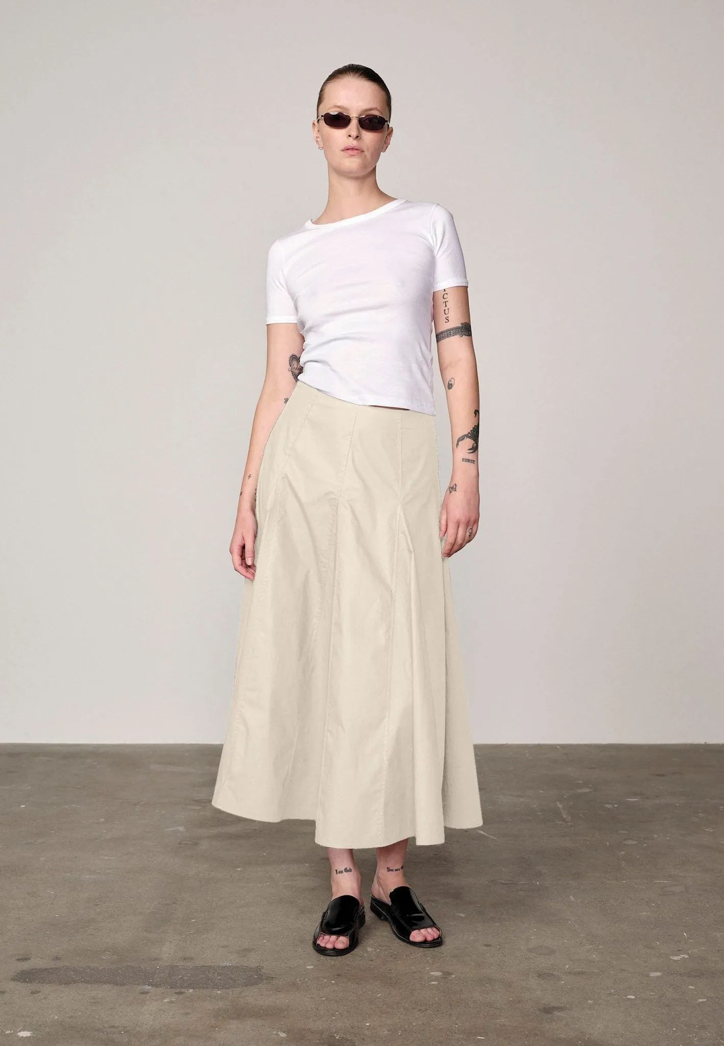 Greta Skirt - Oyster White sold by Birgitte Herskind