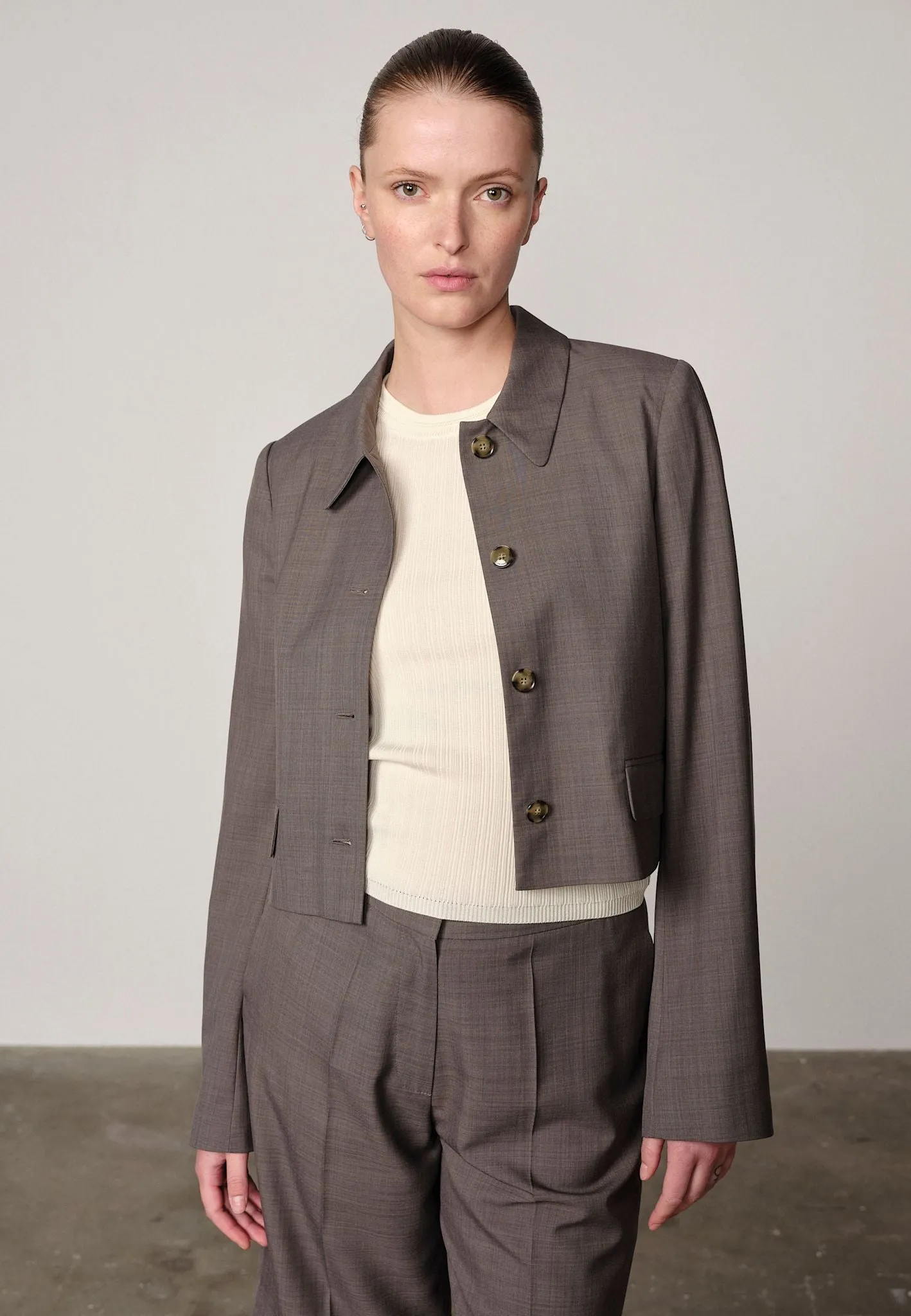 Baron Fittet Jacket - Grey sold by Birgitte Herskind