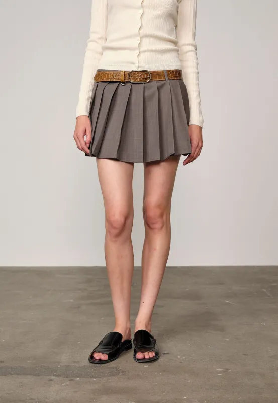 Silvia low waist Skirt - Grey sold by Birgitte Herskind
