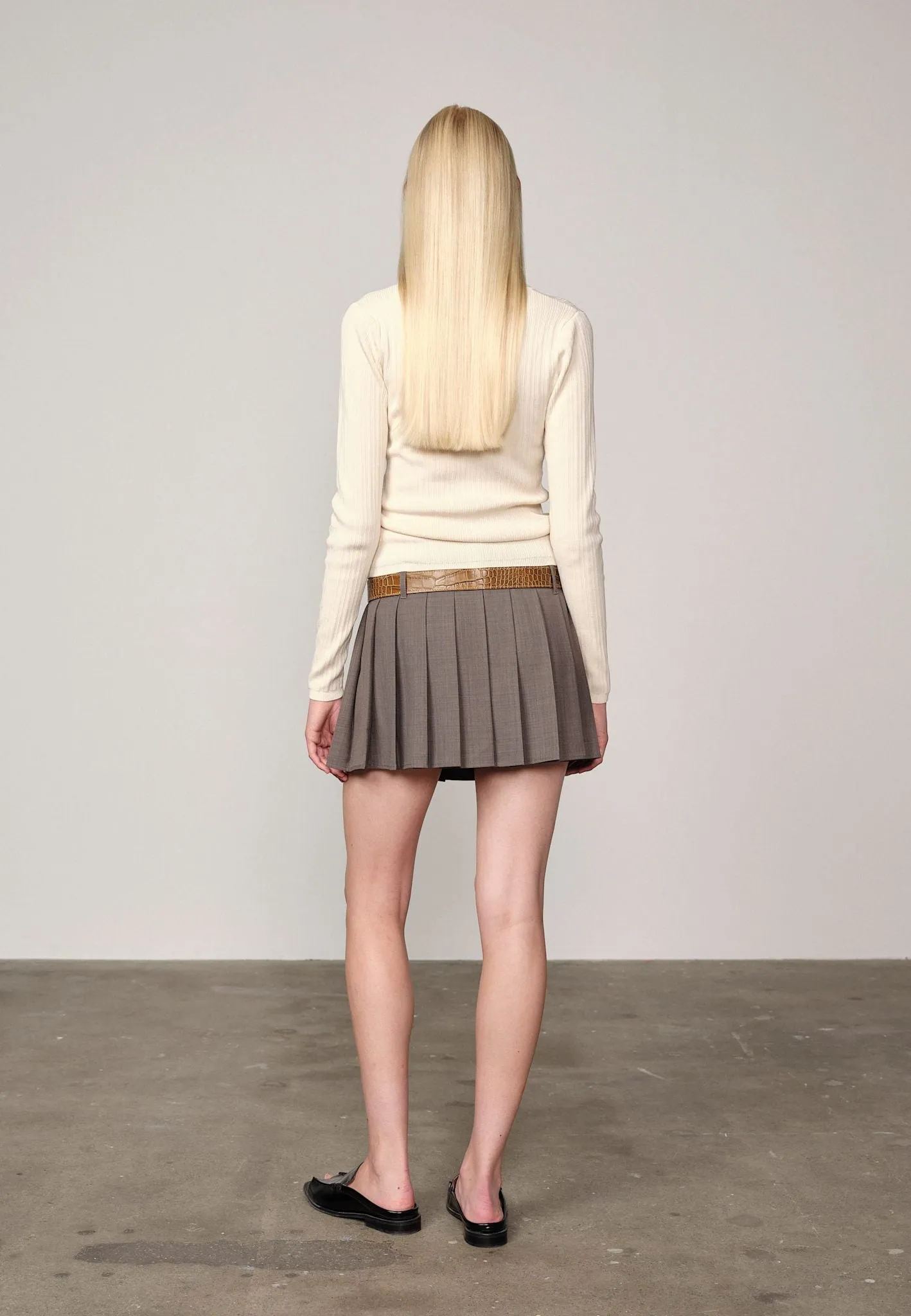Silvia low waist Skirt - Grey sold by Birgitte Herskind product image thumbnail 4