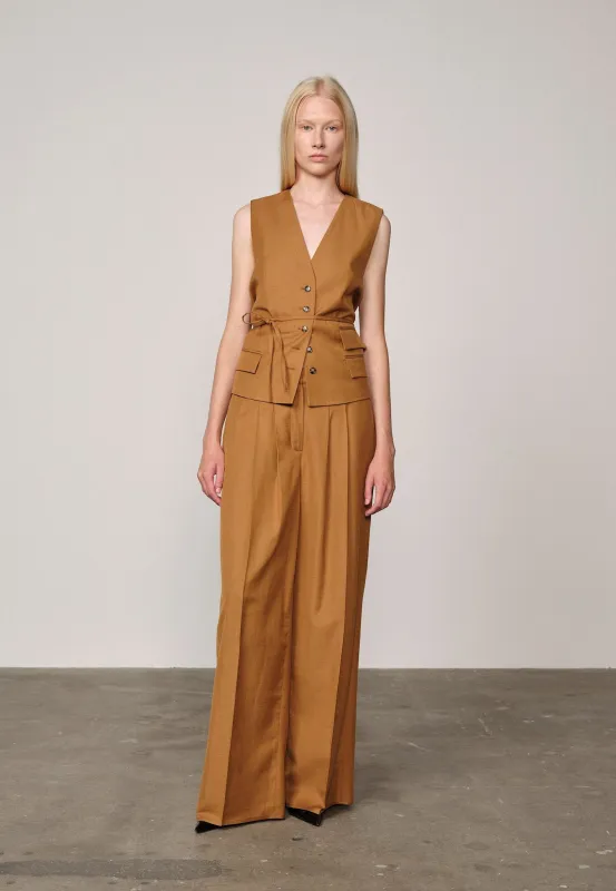 Lotus Midt Waist Pants - Toffee sold by Birgitte Herskind
