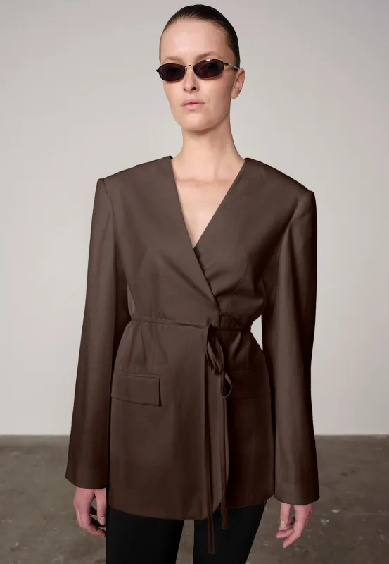 Indiana Oversized Blazer - Java Brown made by Birgitte Herskind