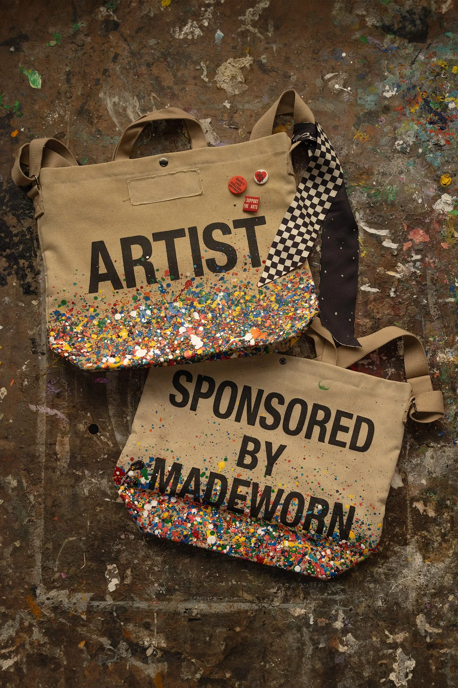 MADE WORN "ARTIST" CANVAS BAG sold by MadeWorn
