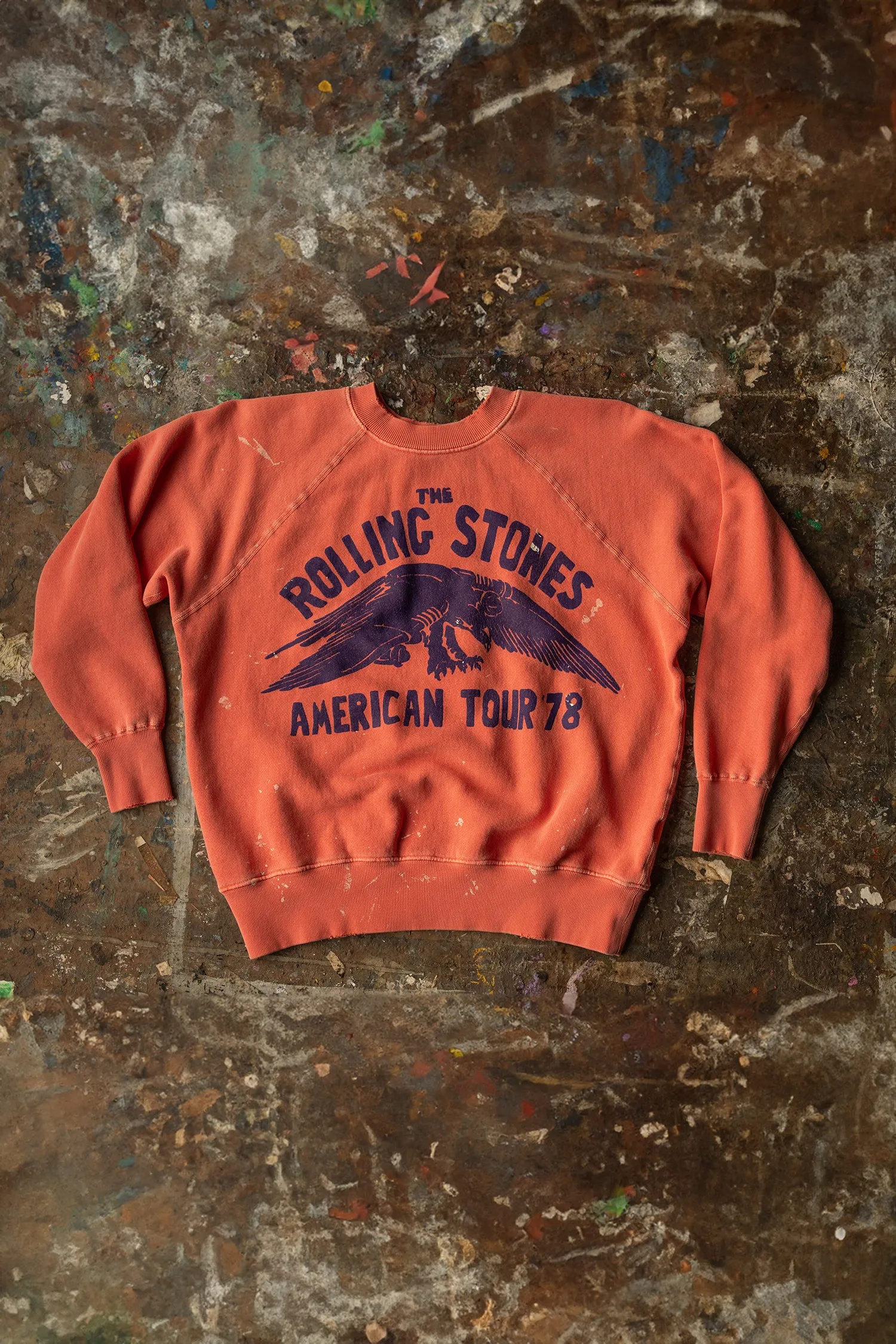 ROLLING STONES AMERICAN TOUR '78 SHRUNKEN SWEATSHIRT sold by MadeWorn