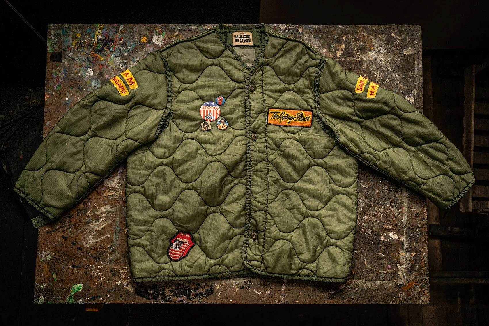 ROLLING STONES LINER JACKET sold by MadeWorn product image thumbnail 3