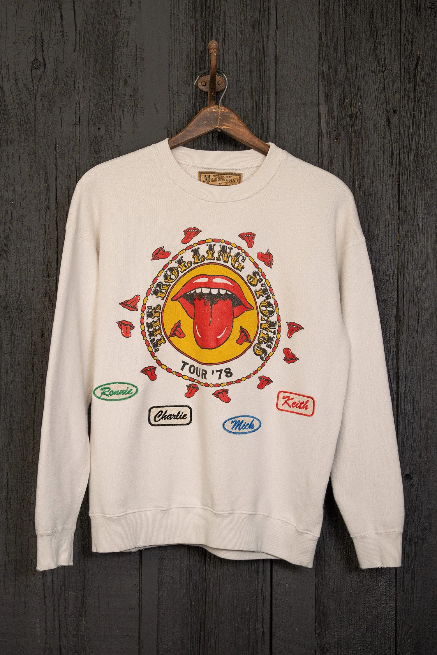 ROLLING STONES '78 TOUR CLASSIC CREW SWEATSHIRT sold by MadeWorn