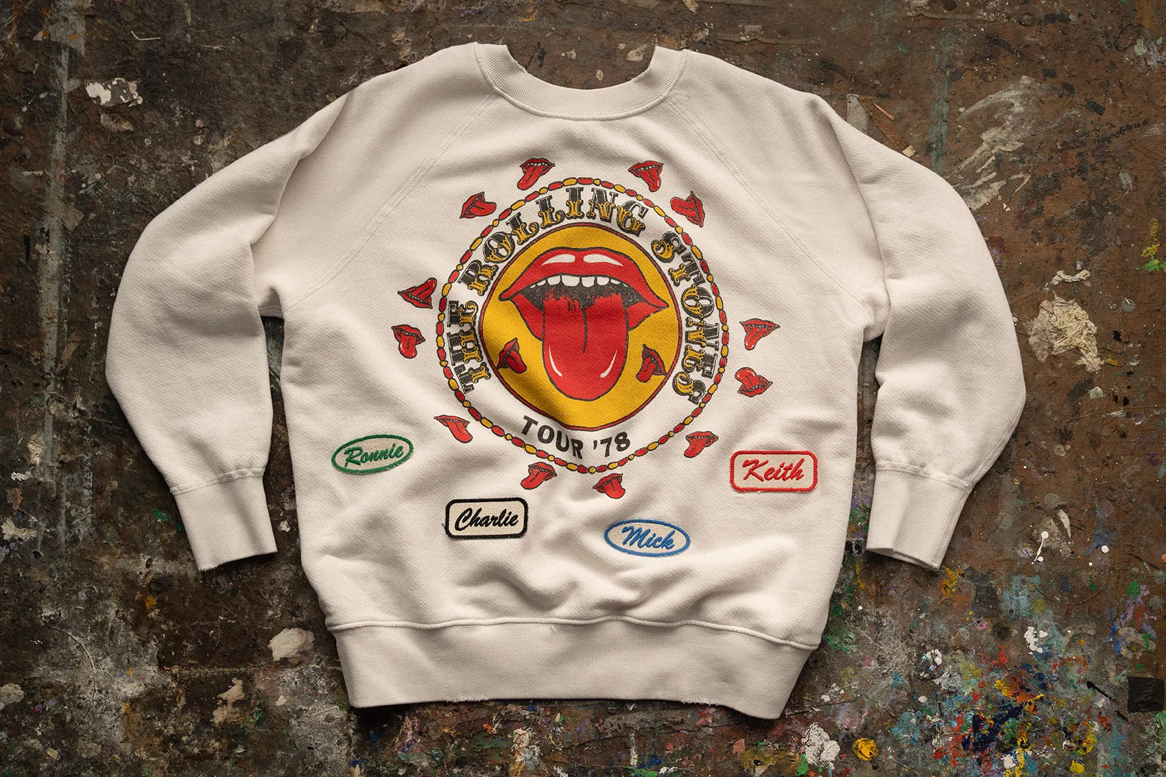 ROLLING STONES '78 TOUR SHRUNKEN SWEATSHIRT sold by MadeWorn product image thumbnail 3