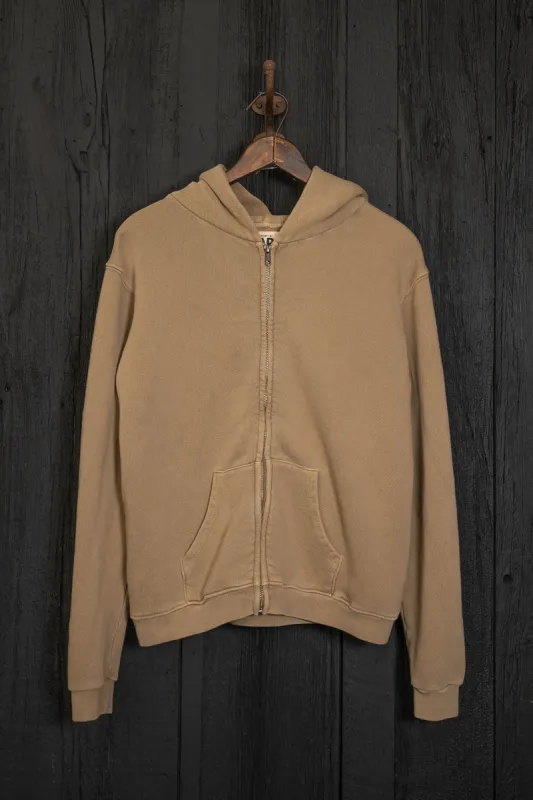 MADE WORN ZIP HOODIE FAWN sold by MadeWorn