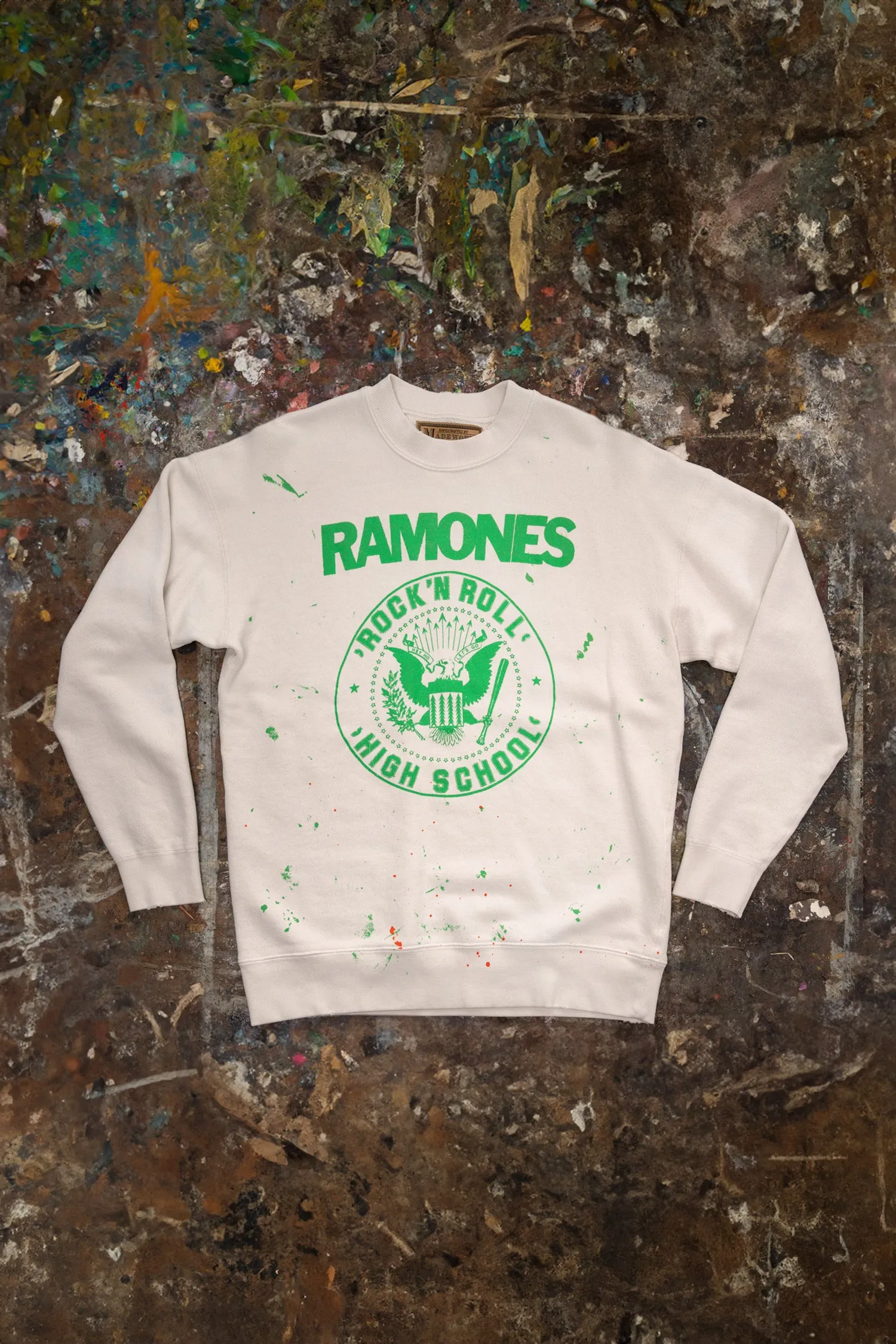 RAMONES ROCK N' ROLL HIGH SCHOOL CLASSIC CREW SWEATSHIRT sold by MadeWorn
