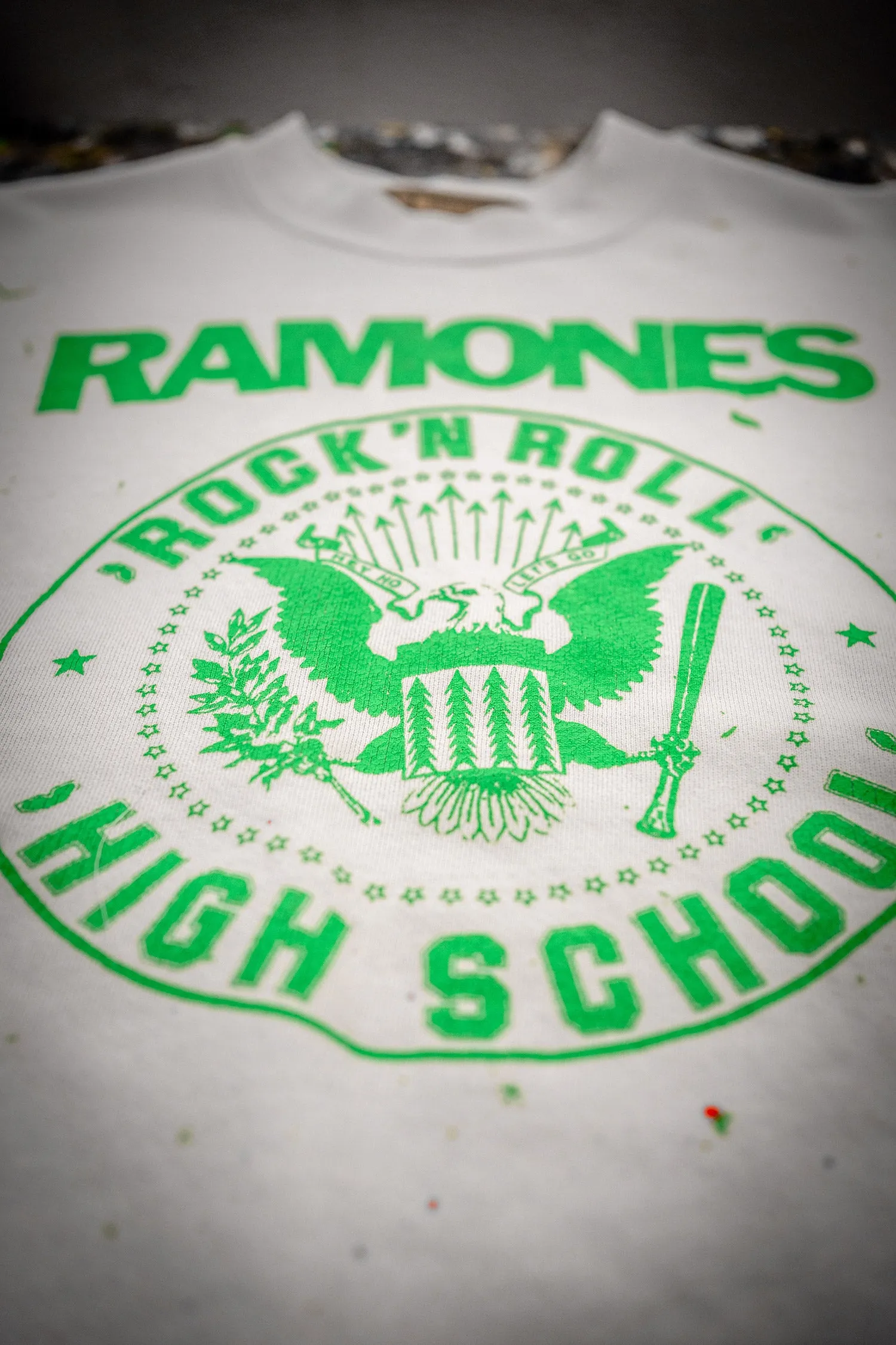 RAMONES ROCK N' ROLL HIGH SCHOOL CLASSIC CREW SWEATSHIRT sold by MadeWorn product image thumbnail 4