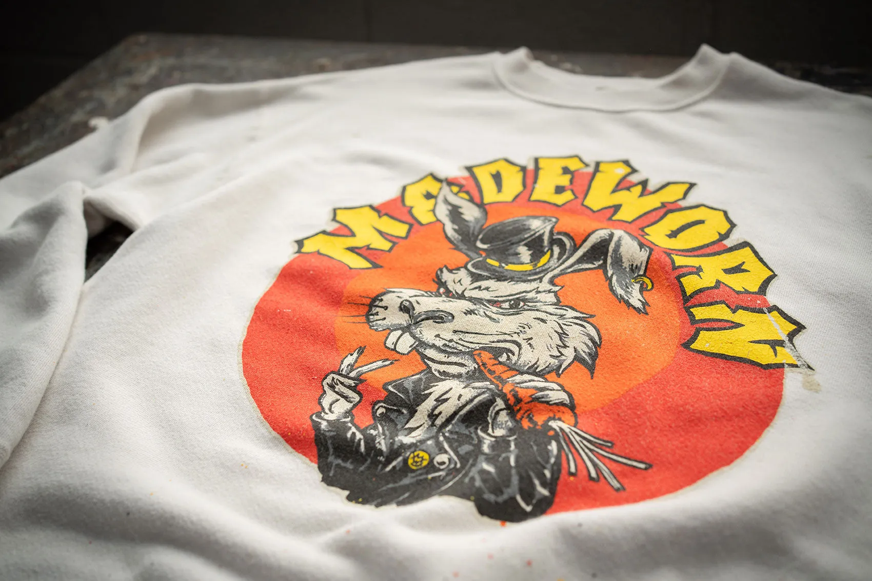 MADE WORN RAD RABBIT CLASSIC CREW SWEATSHIRT sold by MadeWorn product image thumbnail 3