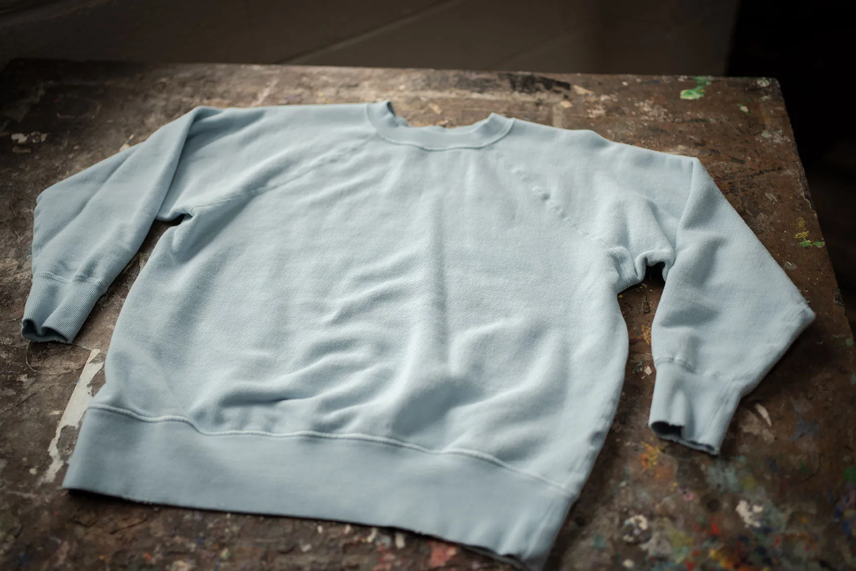 MADE WORN SHRUNKEN FLEECE BLUE HAZE sold by MadeWorn product image thumbnail 3