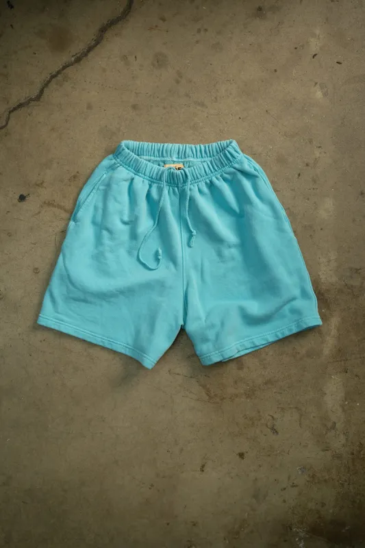 MADE WORN OVERSIZED SWEATSHORTS LAGOON sold by MadeWorn