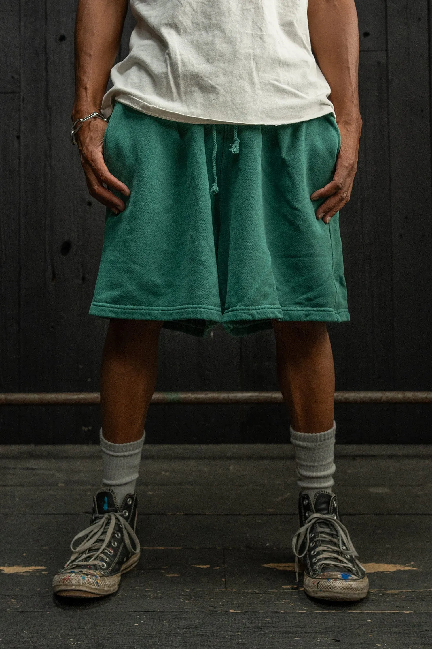 MADE WORN OVERSIZED SWEATSHORTS LAGOON sold by MadeWorn product image thumbnail 2