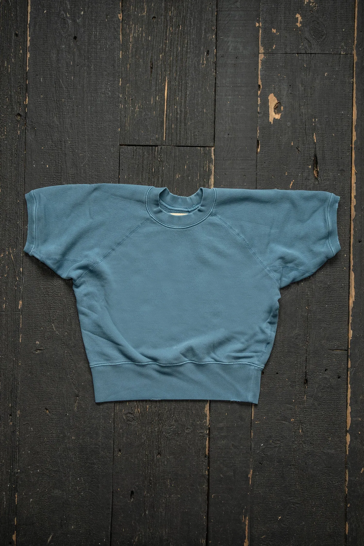 MADE WORN SHORT SLEEVE SWEATSHIRT STEEL sold by MadeWorn