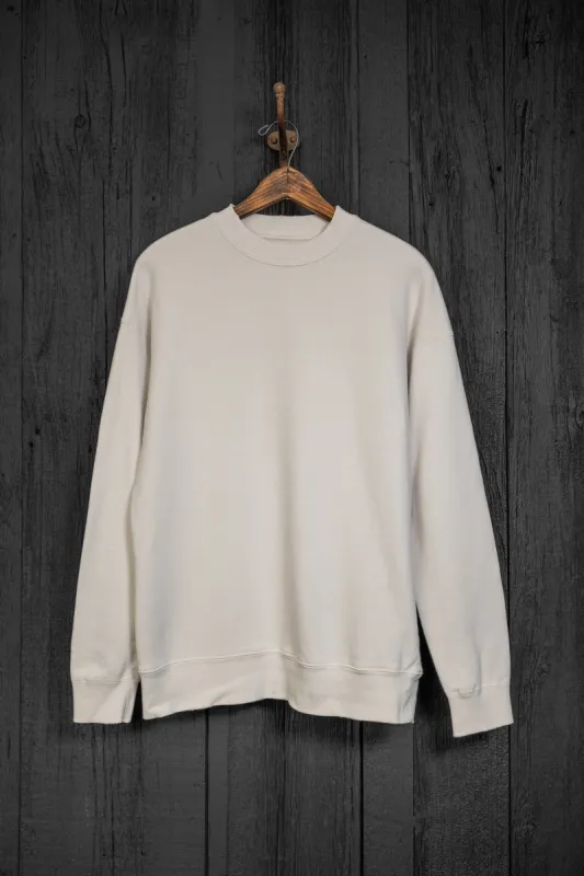 MADE WORN CLASSIC CREW SWEATSHIRT VINTAGE WHITE sold by MadeWorn