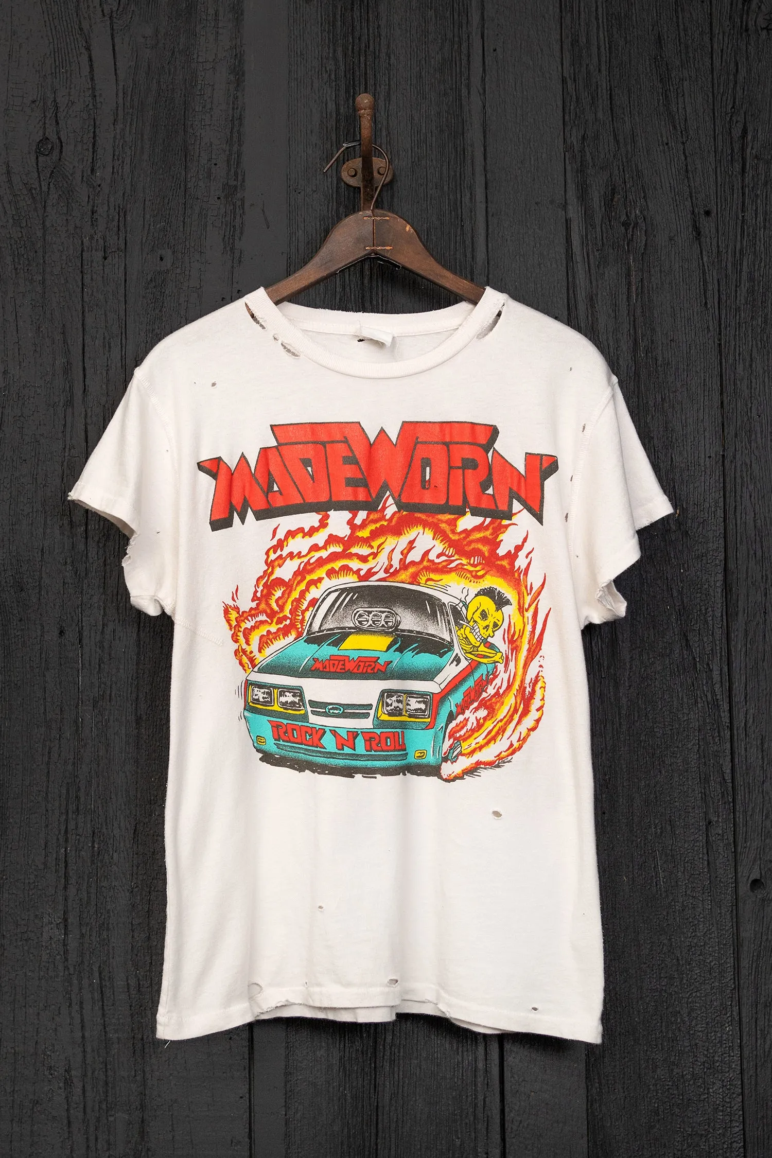 MADE WORN ROCK N' ROLL DESTROYED TEE sold by MadeWorn