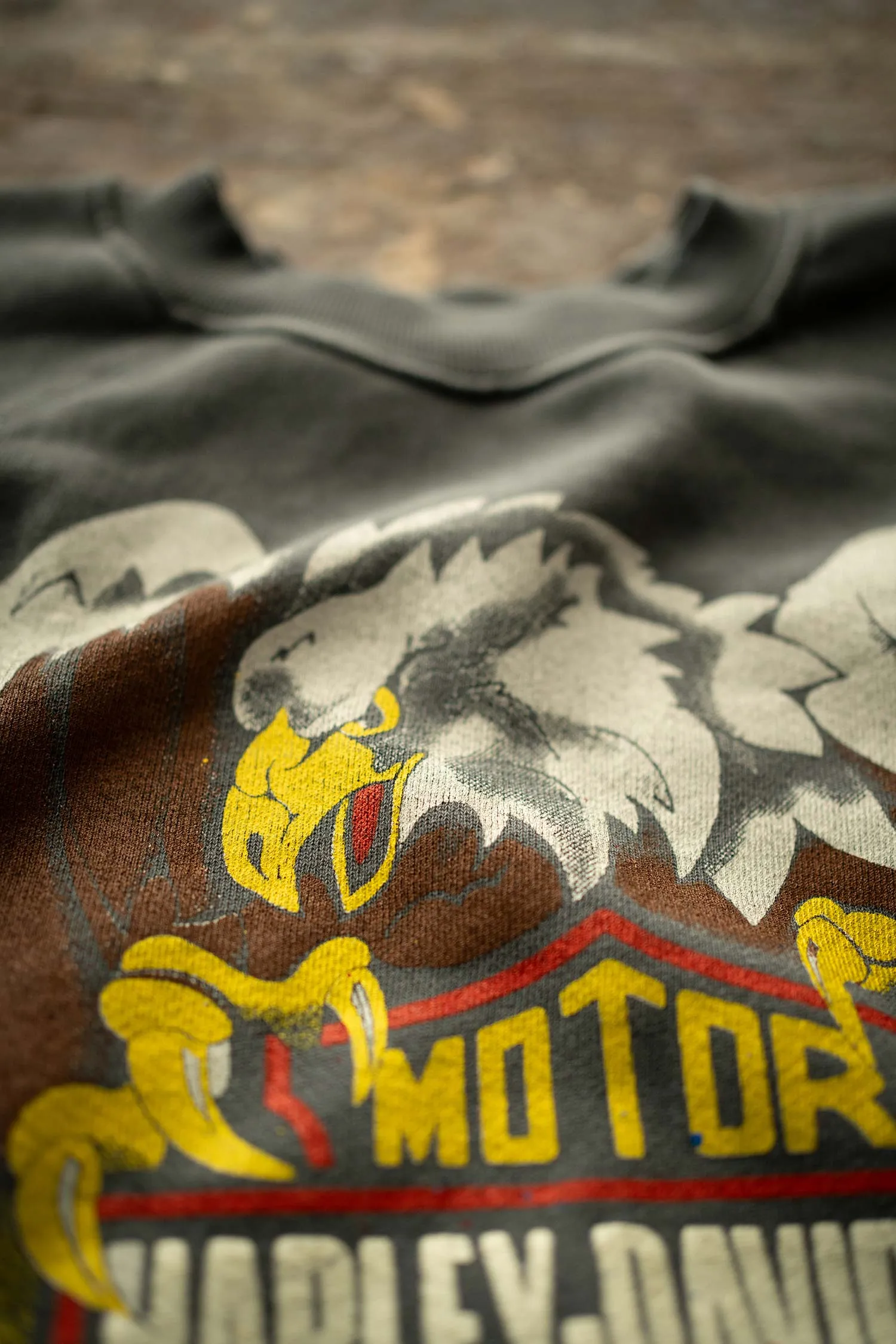HARLEY DAVIDSON EAGLE CREST SHRUNKEN SWEATSHIRT sold by MadeWorn product image thumbnail 2