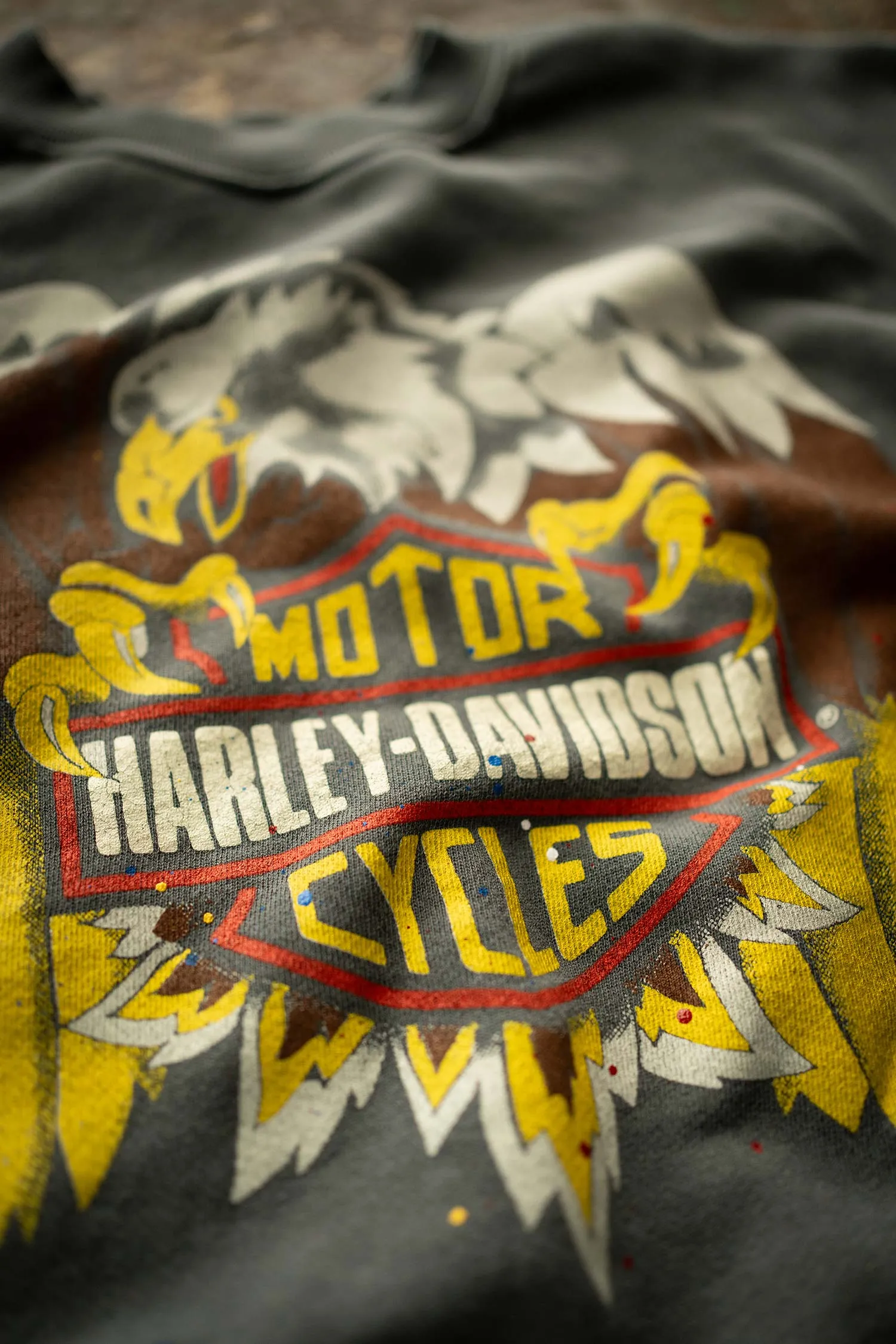 HARLEY DAVIDSON EAGLE CREST SHRUNKEN SWEATSHIRT sold by MadeWorn product image thumbnail 5