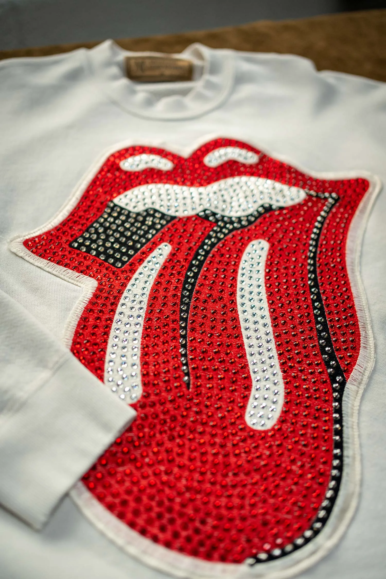 ROLLING STONES CRYSTAL PATCH CLASSIC CREW SWEATSHIRT sold by MadeWorn product image thumbnail 5
