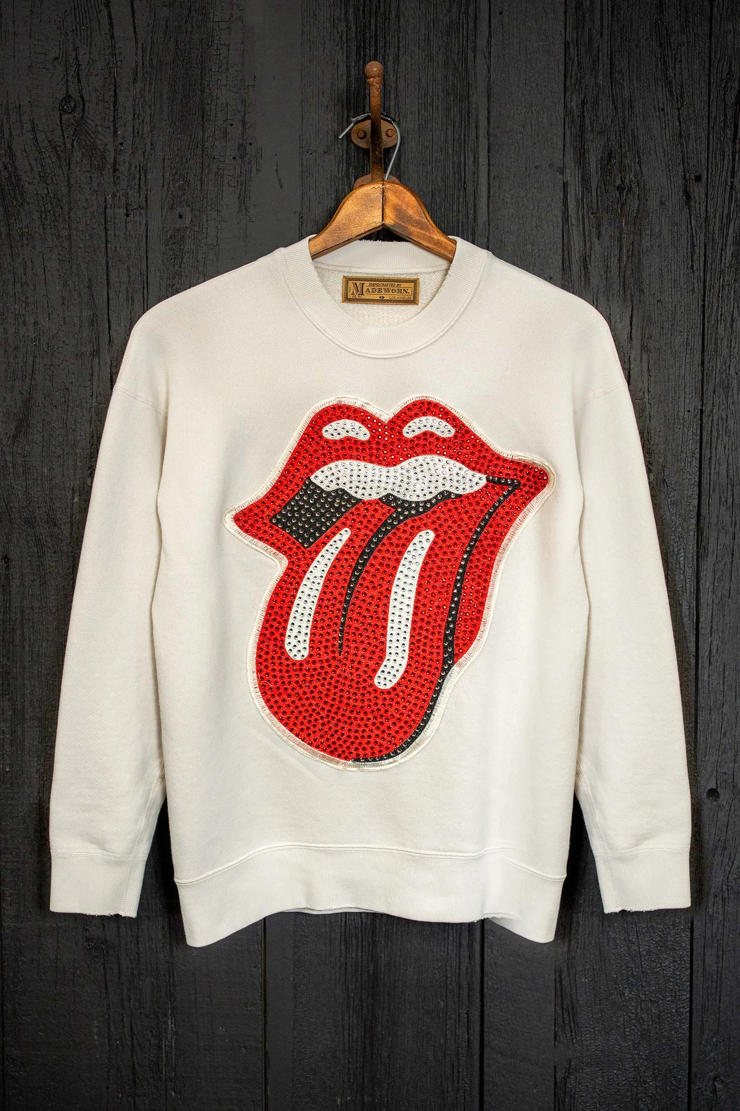 ROLLING STONES CRYSTAL PATCH CLASSIC CREW SWEATSHIRT sold by MadeWorn
