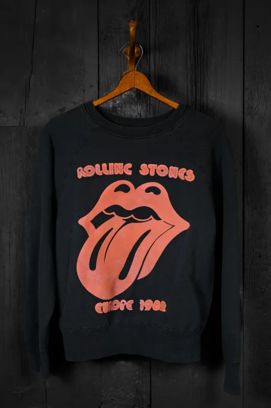 ROLLING STONES EUROPE '82 SHRUNKEN SWEATSHIRT sold by MadeWorn