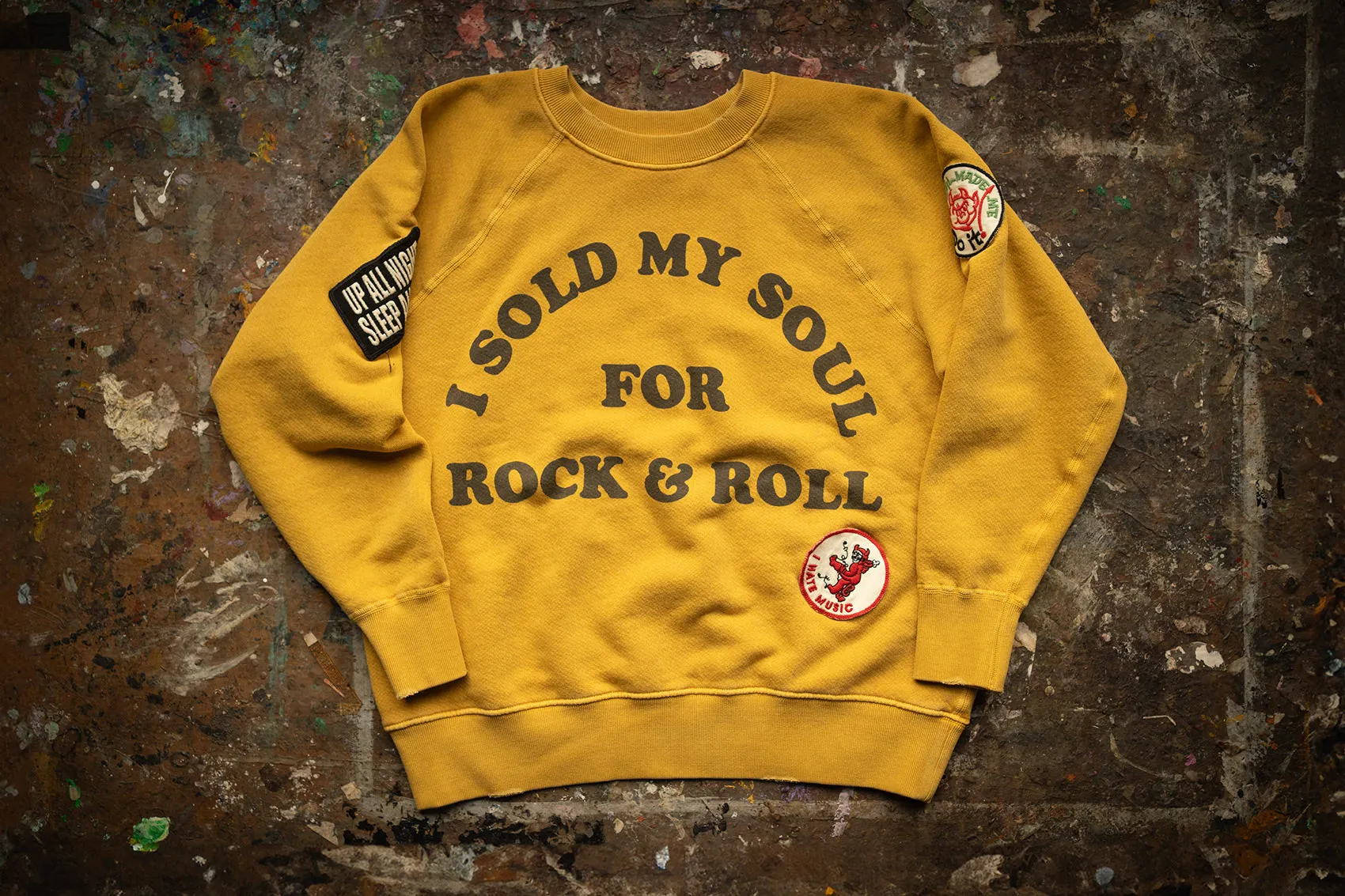 MADE WORN SOLD MY SOUL SHRUNKEN SWEATSHIRT sold by MadeWorn product image thumbnail 3