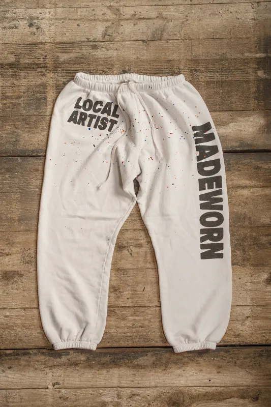 MADEWORN ARTIST SWEATPANT VINTAGE WHITE sold by MadeWorn