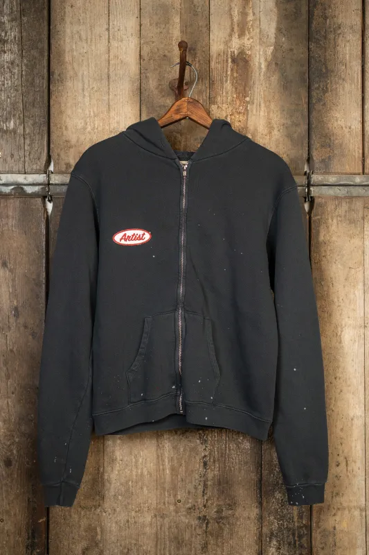 MADEWORN ARTIST ZIP HOODIE COAL sold by MadeWorn