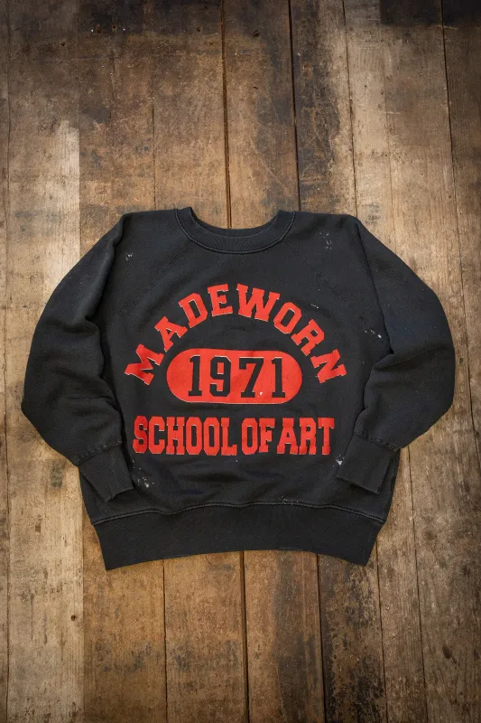 MADE WORN SCHOOL SHRUNKEN SWEATSHIRT sold by MadeWorn