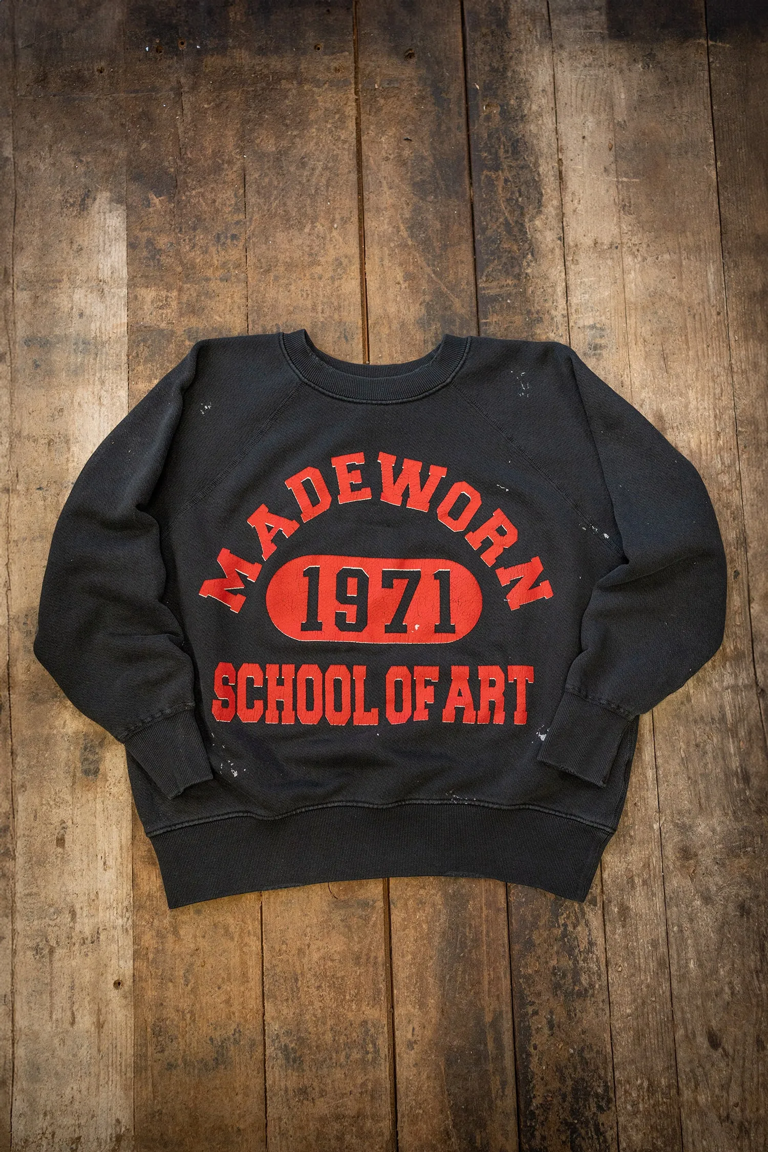 MADE WORN SCHOOL SHRUNKEN SWEATSHIRT sold by MadeWorn