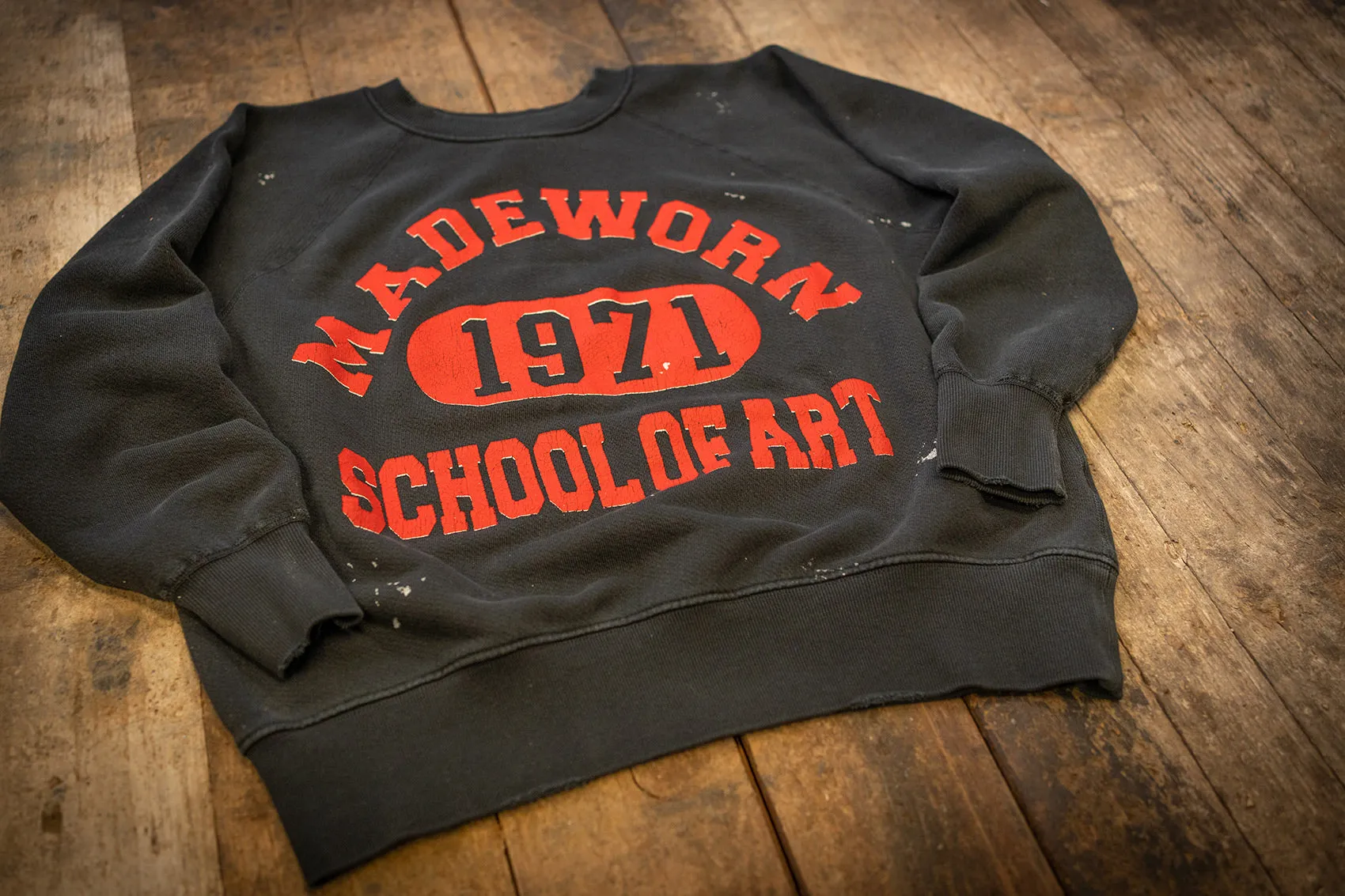 MADE WORN SCHOOL SHRUNKEN SWEATSHIRT sold by MadeWorn product image thumbnail 3