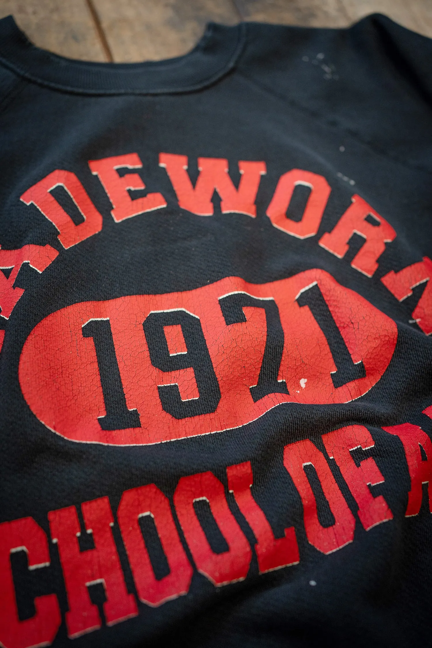 MADE WORN SCHOOL SHRUNKEN SWEATSHIRT sold by MadeWorn product image thumbnail 2