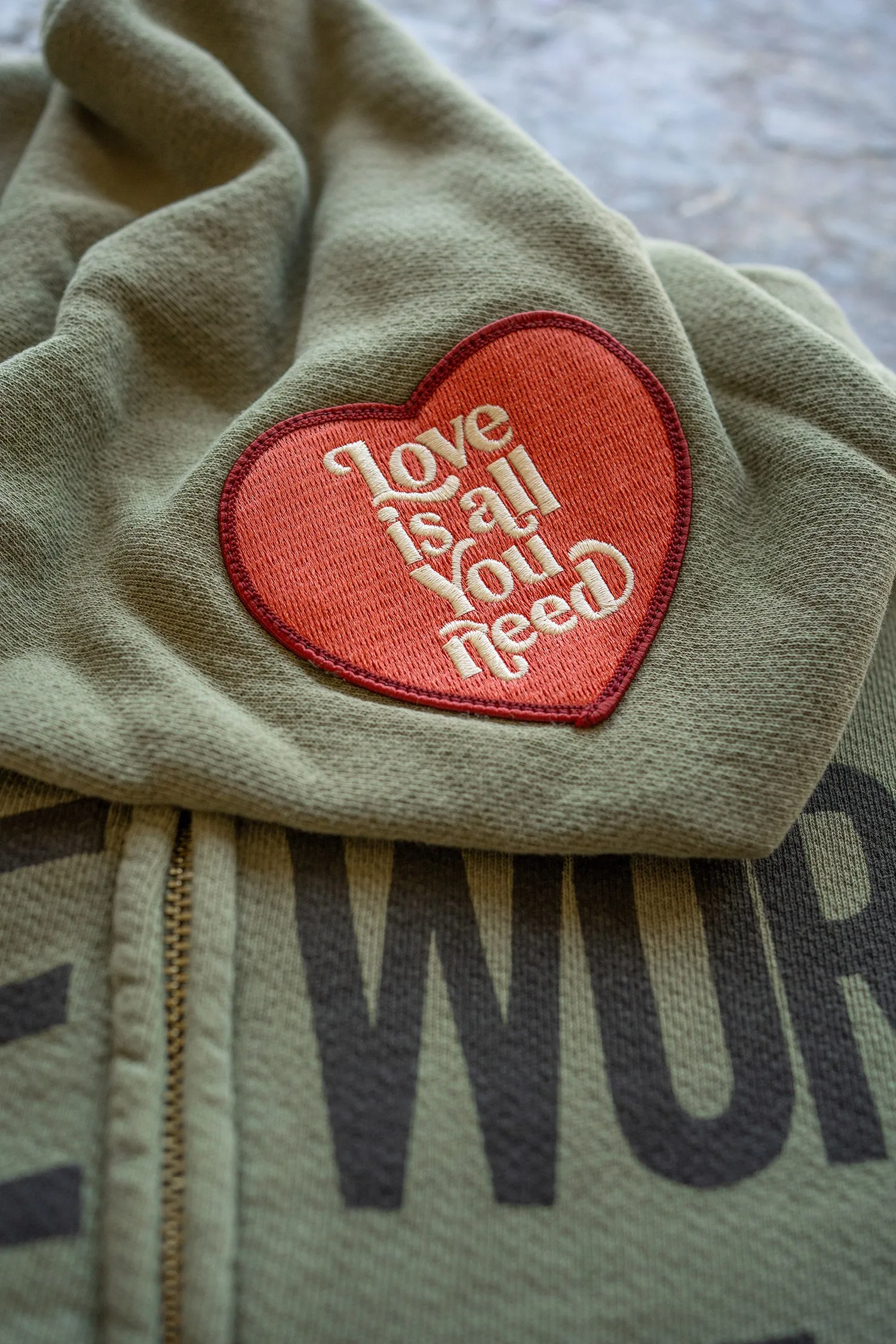 MADEWORN ARMY ZIP HOODIE sold by MadeWorn product image thumbnail 4